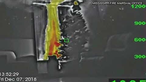 Christmas tree fire video