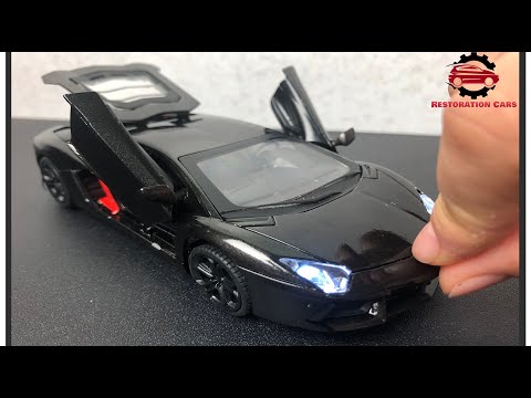 Restore Lamborghini Aventador Car model in 6 minutes - Restoration Abandoned cars