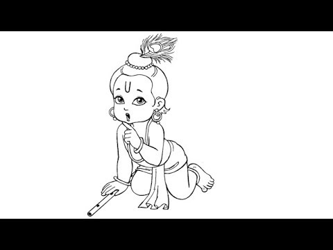 Featured image of post Cartoon Little Krishna Drawing Images : How to draw lord krishna.