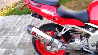 Выхлоп (exhaust) Akrapovic на Ninja ZX9R