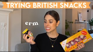 Trying Popular British Snacks For The First Time