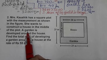 Q 1, Q 2 , Ex 11.1, Chapter 11, Mensuration, Class 8, Maths