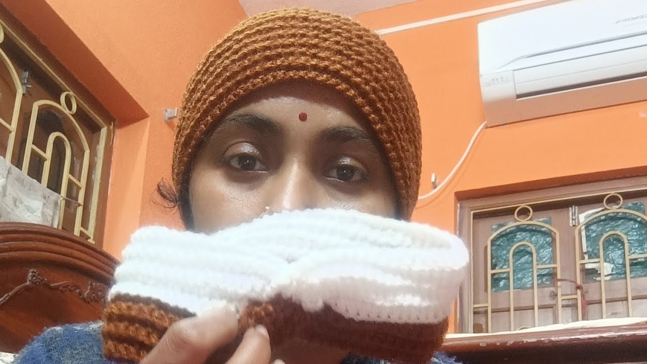 Cruchet woolen ear band designe, @tridha281