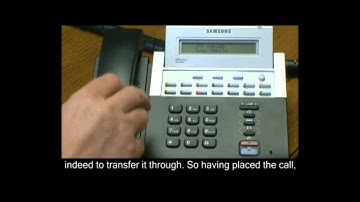 How to place a Call on Transfer Hold on a Samsung Telephone System