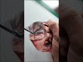 Unbelievable Realism. 100 hours in 60 seconds. ✏️ #art #hyperrealism #shorts