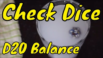 D&D: Check your dice are balanced (D20)