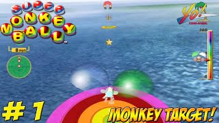 GameCube: Super Monkey Ball! Monkey Target! Part 1 - YoVideogames