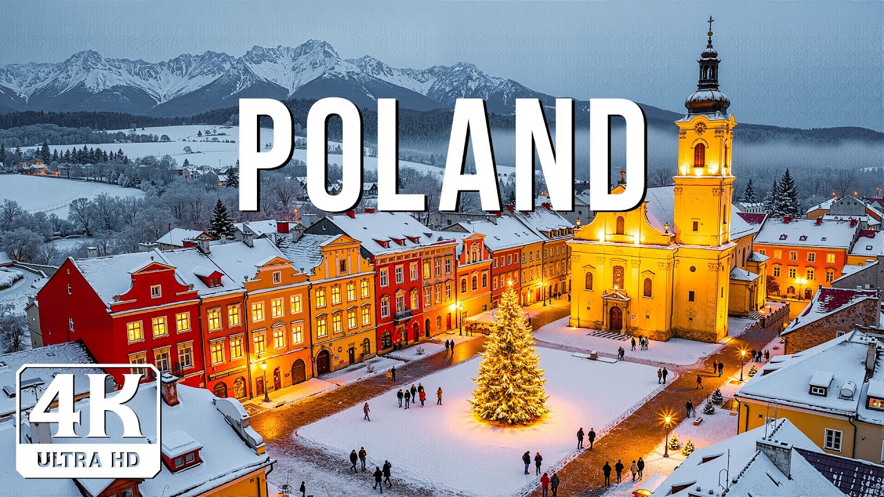 Poland’s Winter Wonderland 4K ❄️ | Snowy Forests, Frozen Lakes & Tranquil Eastern European Ambience