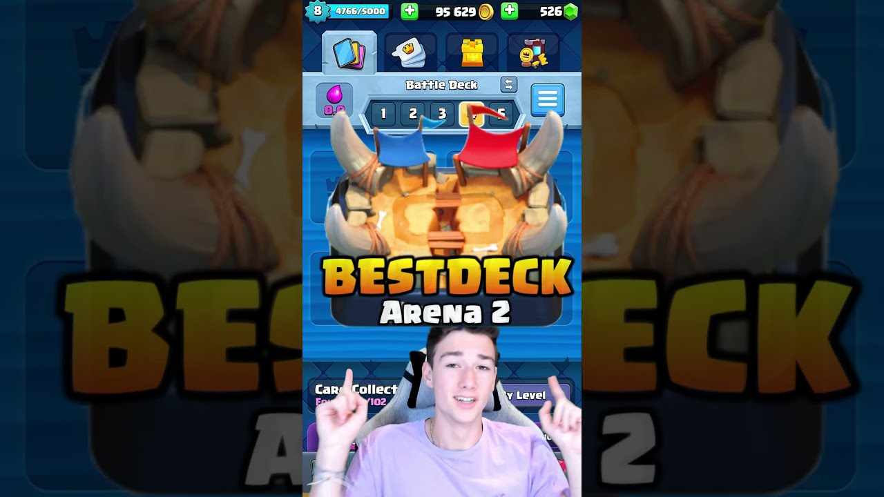 Best Deck For Arena 3 #clashroyale #supercell #clash