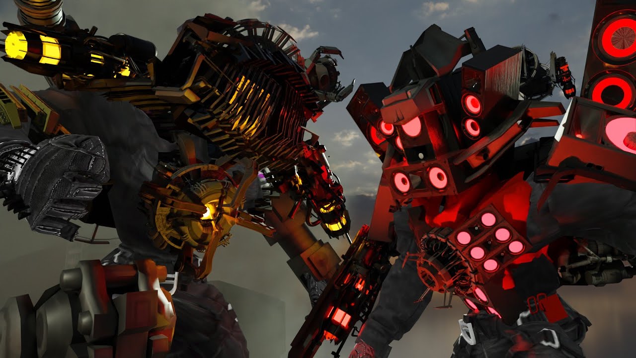 Upgraded titan speakerman 3.0 vs Watchman of doom (Part 1). "Speakermen armada"