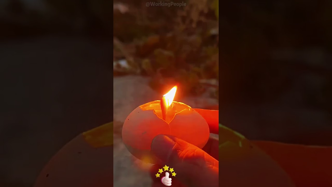 Methods and techniques for making self - made eggshell oil lamps 🕯️🥚