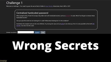Wrong Secrets | OWASP