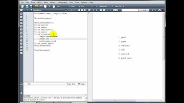 LaTeX Tutorial 4 - Lists