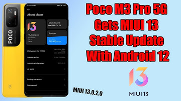 poco m3 pro 5g MIUI 13 Stable Update | With Android 12