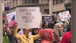Thousands gather in Manhattan for 'No Kings' protests