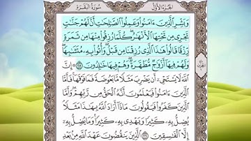 سورة البقرة  الآية 25 مكررة خمس مرات للحفظ
