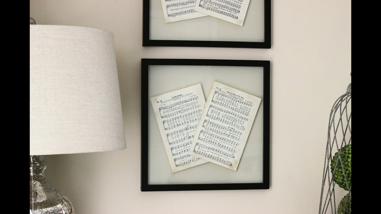 DIY Wall Decor - Pressed Glass Frame 