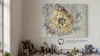 Texture w/ Spraypaint | Fluid Art Pearl Technique Bliss Series