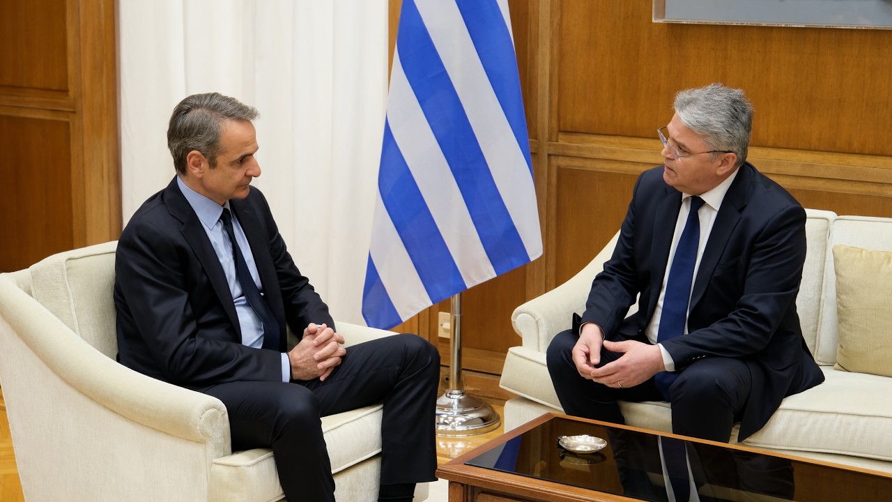 Συνάντηση του Κυριάκου Μητσοτάκη με τον Πρόεδρο του κόμματος «Νίκη» Δημήτρη Νατσιό