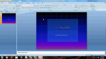 Microsoft Powerpoint 2007 Introduction