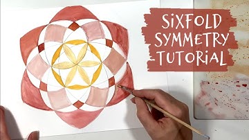 How To Draw 6-Fold Symmetry | Waldorf Geometry Tutorial
