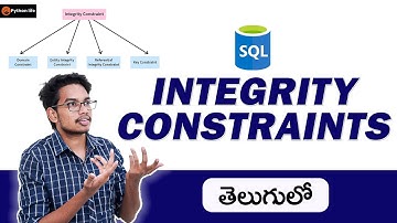 Integrity Constraints in SQL | Oracle in Telugu | SQL Tutorials in Telugu | SQL