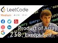 LeetCode 238. Product of Array Except Self (Solution Explained)