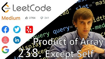 LeetCode 238. Product of Array Except Self (Solution Explained)