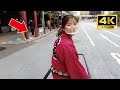 A cute Japanese girl Nana-chan guided me around Asakusa by rickshaw😊 | Rickshaw in Asakusa, Tokyo