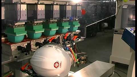 Pad Printer - 5 colour Hard Hat printing