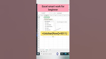 How to use unichar function in Excel tips and tricks #focusinguide #tutorial #exceltips #shots