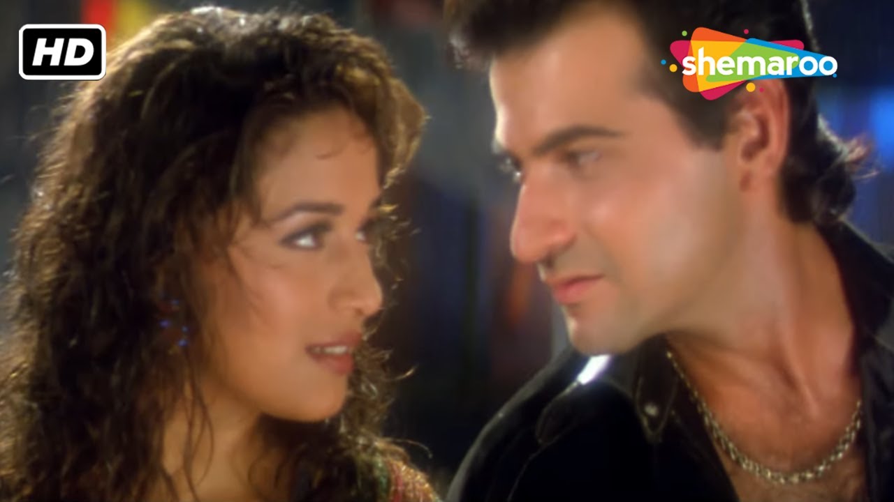 Akhiyaan Milaoon Kabhi  Raja   HD Video  Madhuri  Sanjay Kapoor  Udit N  Alka Y  Hit Song