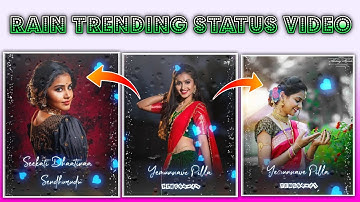 how to rain drops colourful lyrical editing WhatsApp status video in kinemaster 2021 in Telugu