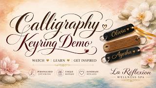 Calligraphy Keyring Demo La Reflexion Wellness Spa The Oyster Box Hotel