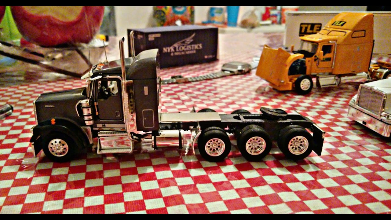 TONKIN HYSTER FORKLIFT Kenworth W900 w/ 53' Van Tractor Trailer Truck 1:53 Scale EUR 85,89