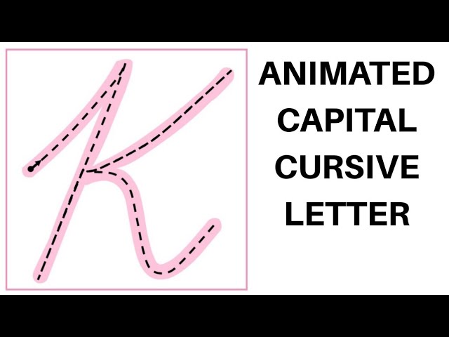 Cursive writing Capital K for beginners # 11 | Capital letters कैसे लिखना सिखाएं | How to write K class=