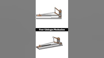 Four-Linkages One-Slider Mechanism|| Five links mechanism #shorts #solidworks #mechanism