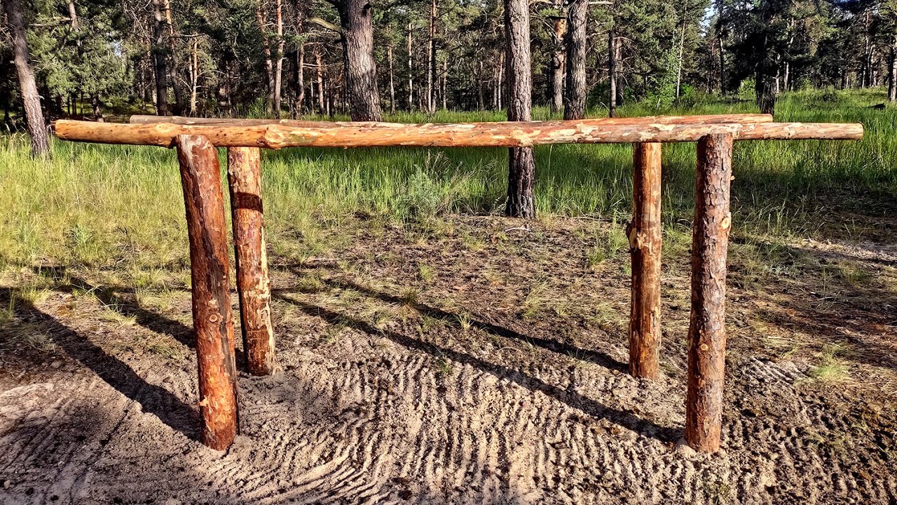 Как строить на песке. Спортивная площадка из дерева. Остров. (Часть 10 ...