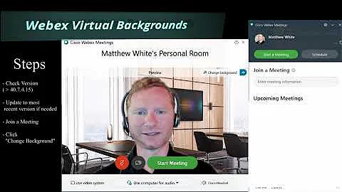 Webex Virtual Background for Windows