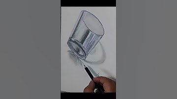 From Sketch to Shine: Mastering Realistic Glass Drawing with Graphite and White Charcoal