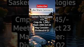 Sasken Technologies LTD Board Meeting nifty sensexnifty stock nsenifty stockmarket banknifty