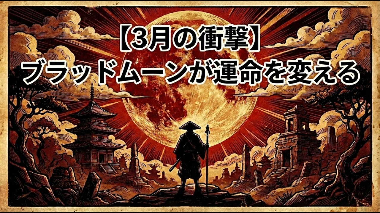 【3月】ブラッドムーンが運命を変える。2月末の「6惑星直列」がもたらす破壊と再生のサイン