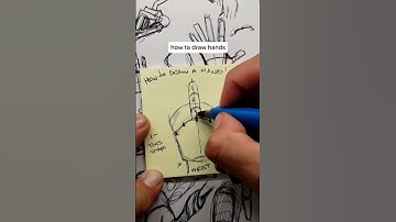 How to draw hands (by Rodgon) #shorts