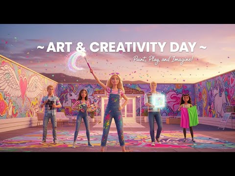 Barbie Dreamhouse The Ultimate Art Creativity Challenge Paint Bake Design 