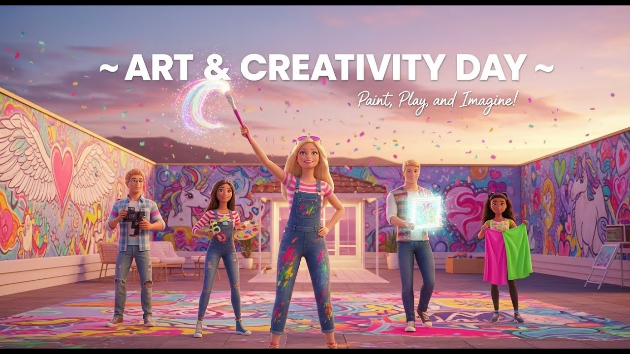 💖 “Barbie Dreamhouse: The Ultimate Art & Creativity Challenge! 🎨 | Paint, Bake & Design