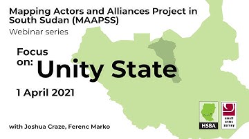 HSBA MAAPSS webinar series: Unity State