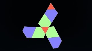 Net of Truncated Triangular Trapezohedron / Розгортка усіченого трикутного трапецоедра