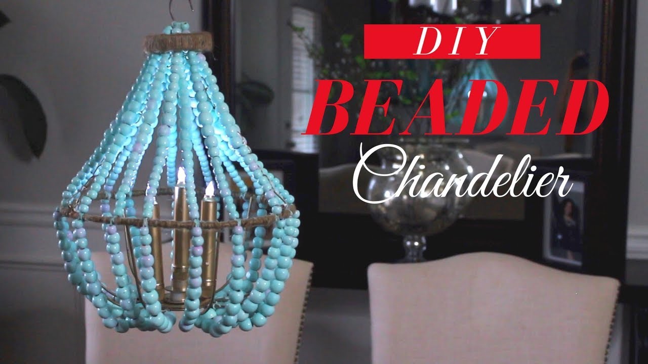Turquoise Beaded Chandelier Light Fixture Design Ideas Diy Beaded Chandelier Dollar Tree Room Decor