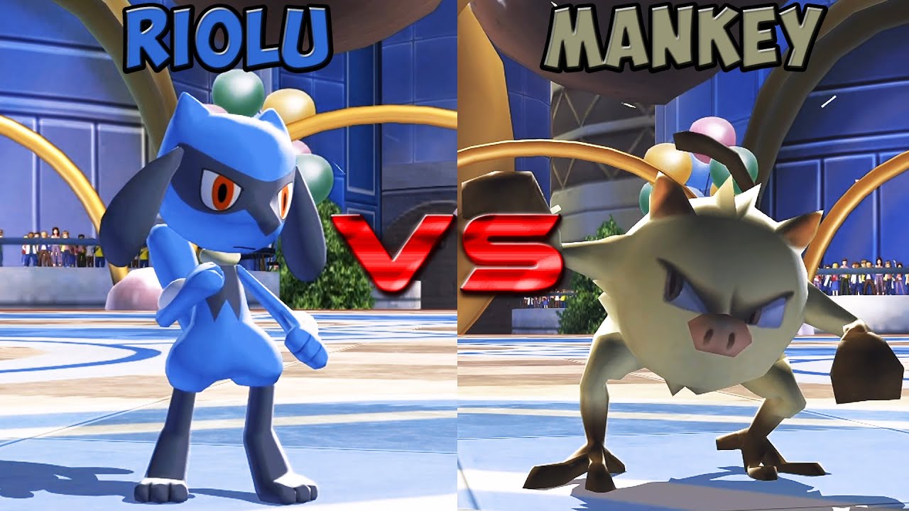 Pokemon battle revolution Riolu vs Mankey YouTube