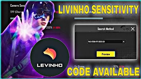 (2022) LEVINHO NEW 2.2 SENSITIVITY CODE & LEVINHO NEW 4 FINGER CLAW CONTROL CODE PUBG/BGMI